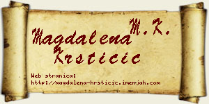 Magdalena Krstičić vizit kartica